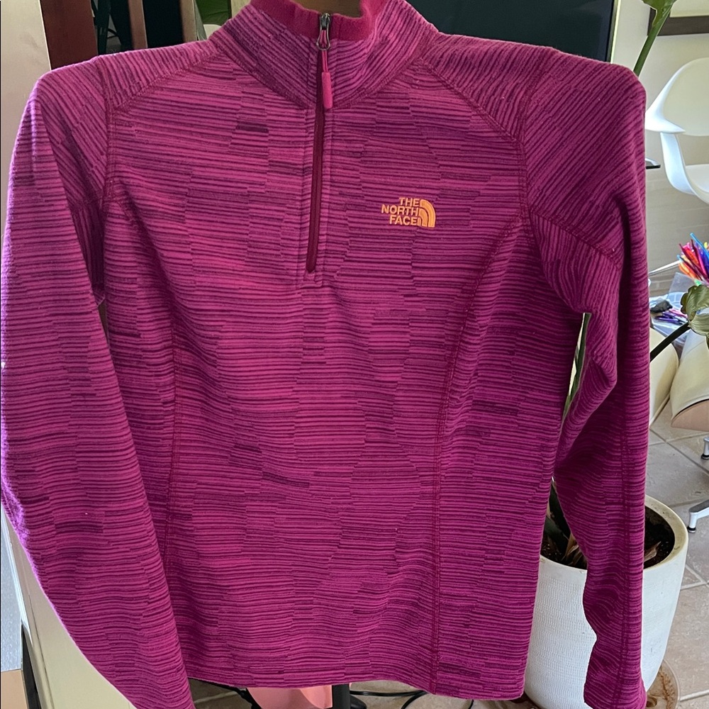 The North Face Magenta Quarter-Zip Pullover
